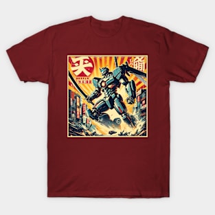 Retro Robot Action T-Shirt